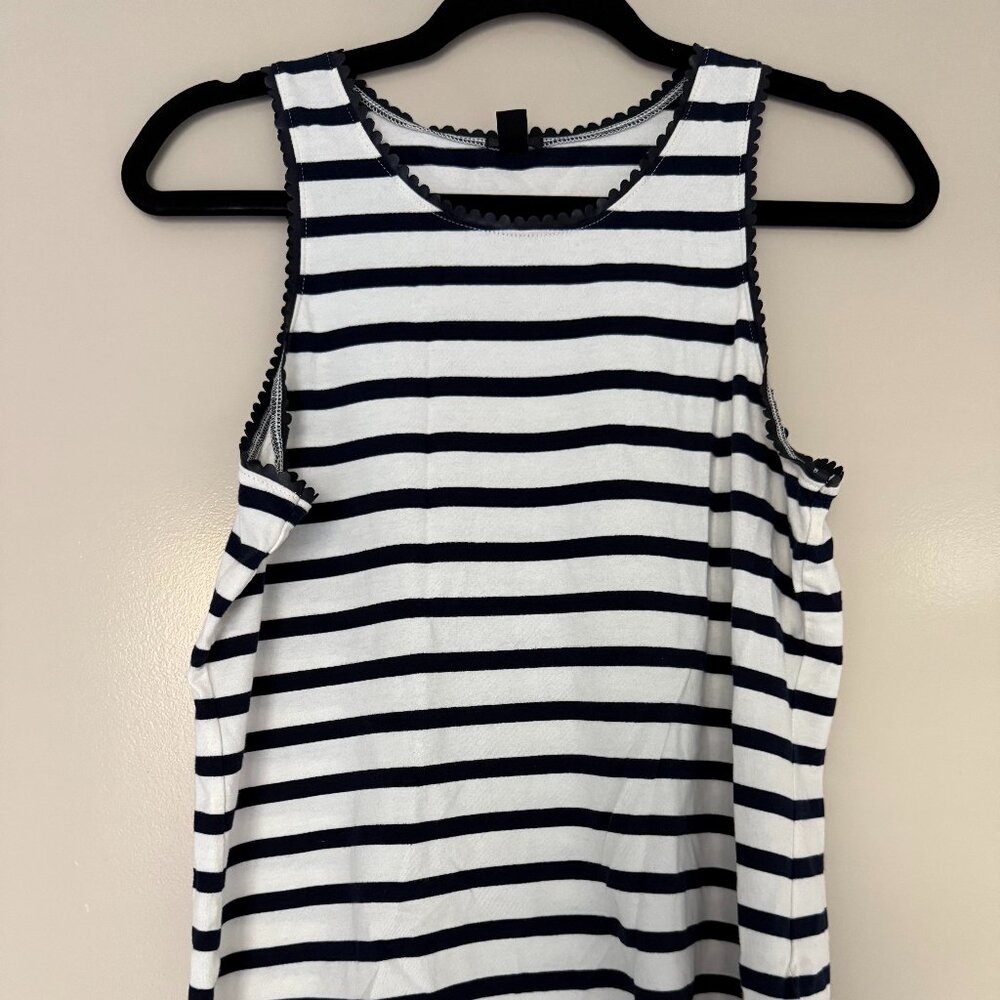 JCrew Scalloped Trim Tank